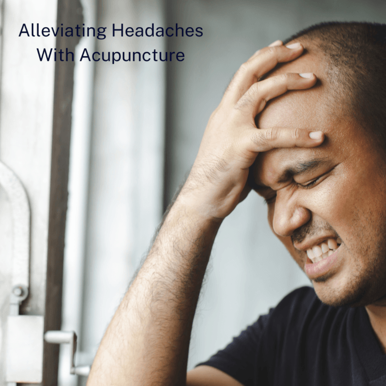 Man suffering from headaches