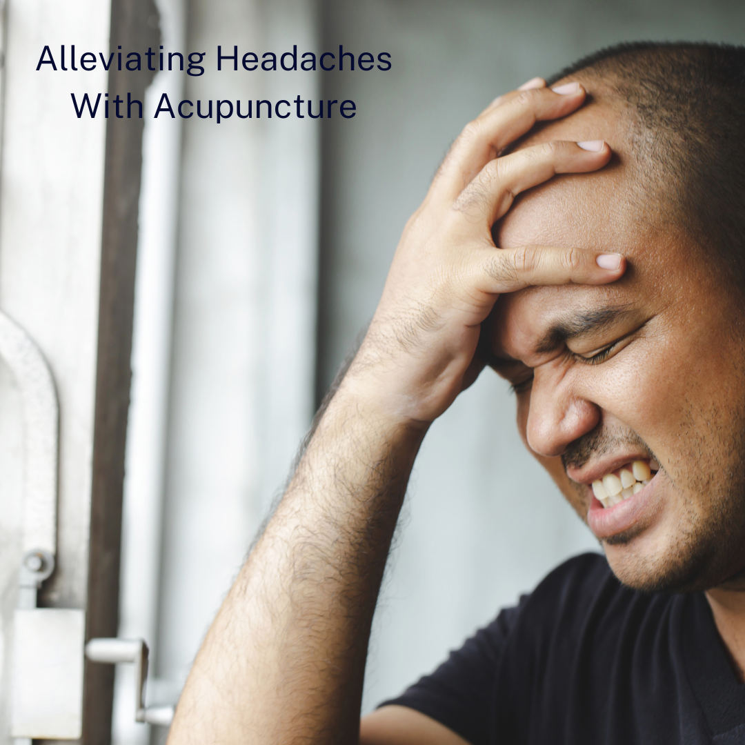Man suffering from headaches
