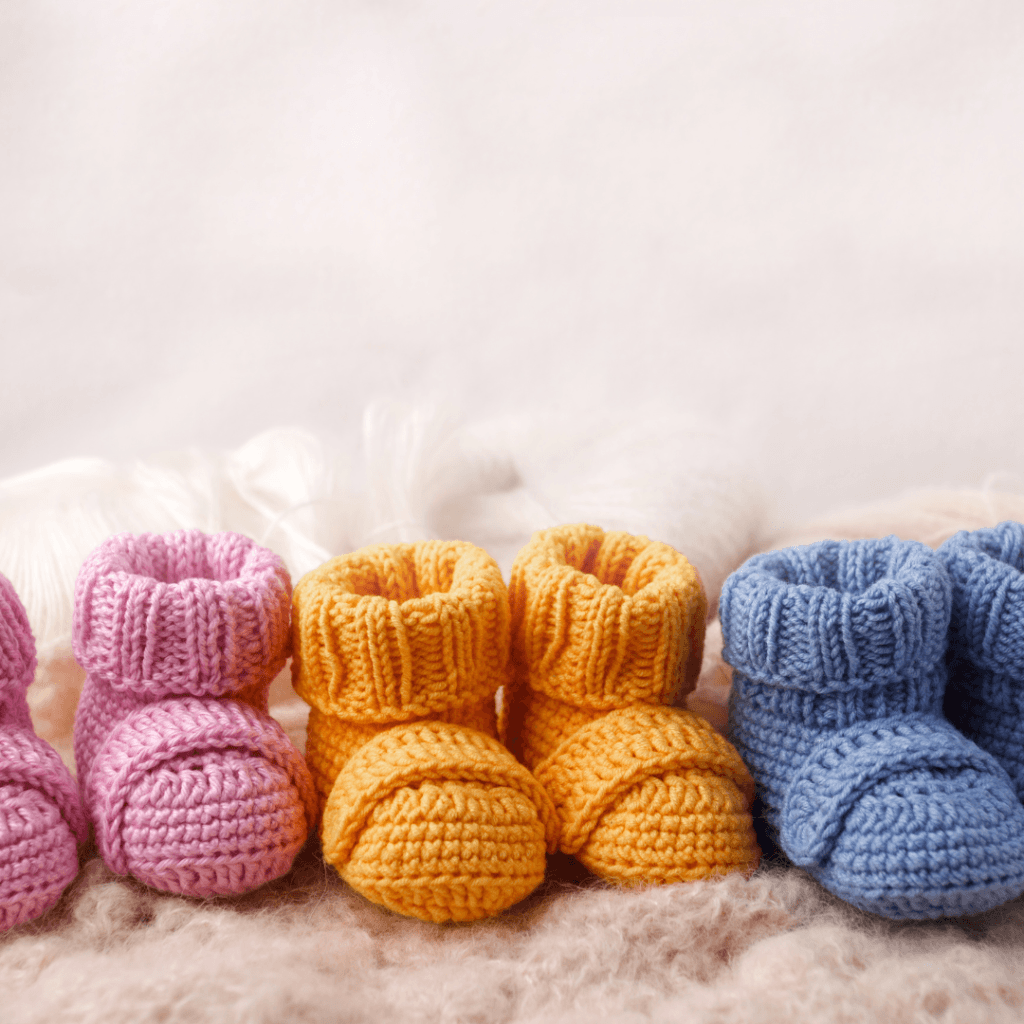 New born baby booties